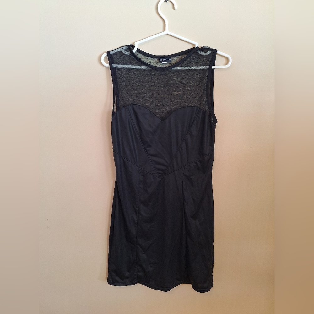 Coquette Black Mini Dress - Size Medium